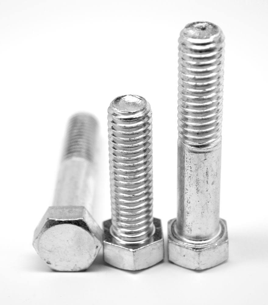 1/2x22-13 x 1 1/2x22 Coarse Thread Grade 2 Hex Cap Screw Low Carbon Steel Zinc Plated Z2876