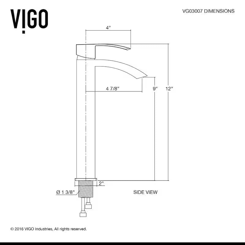 Single Handle Brushed Nickel Bathroom Faucet W638127