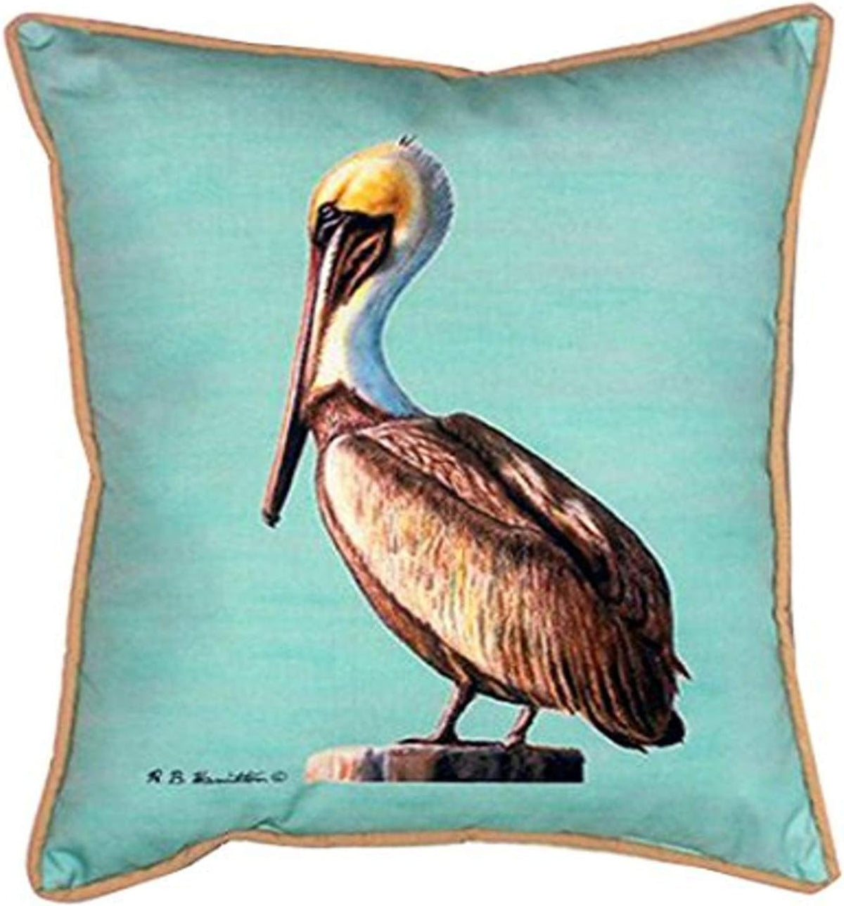 Teal Indoor/Outdoor Pillow H107