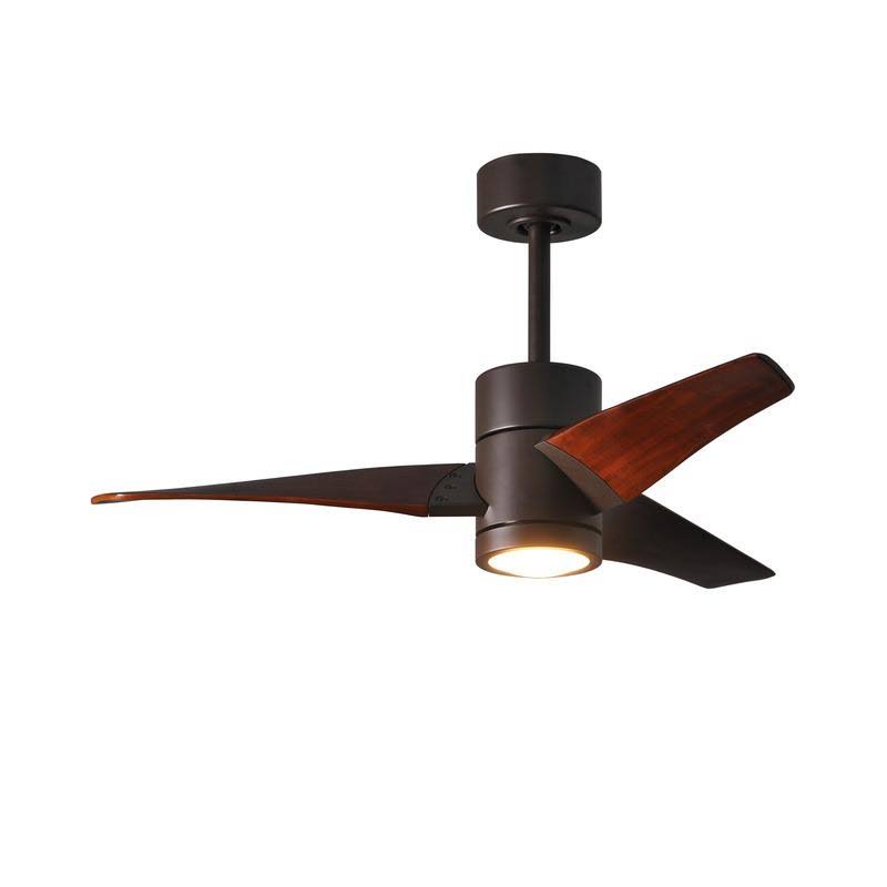 Textured Bronze and Matte White Ceiling Fan R4869