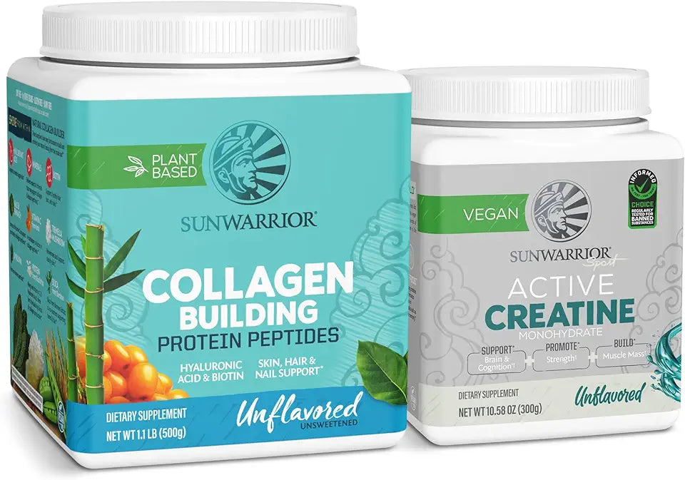 Vegan Collagen Peptide Powder & Creatine Monohydrate Powder S93451