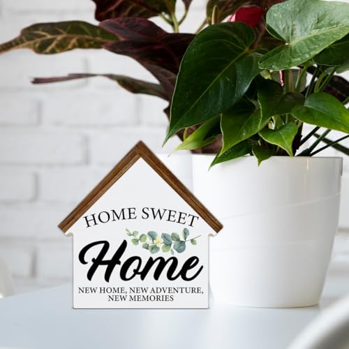 House Shaped Wooden Block Sign I721