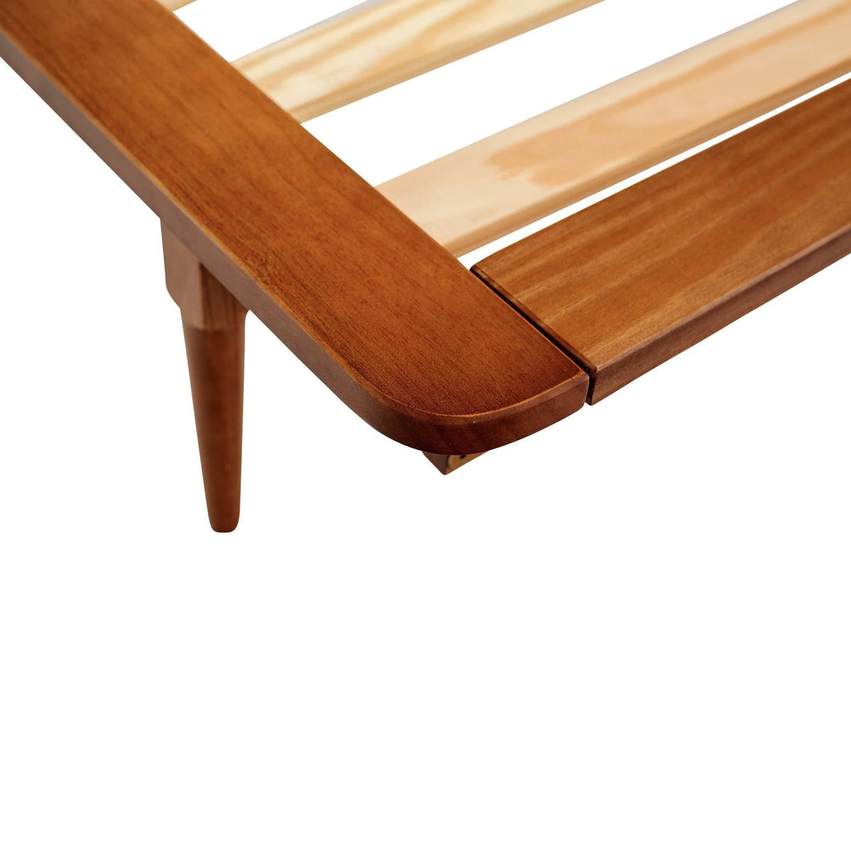 Twin Solid Wood Spindle Bed Caramel A40131