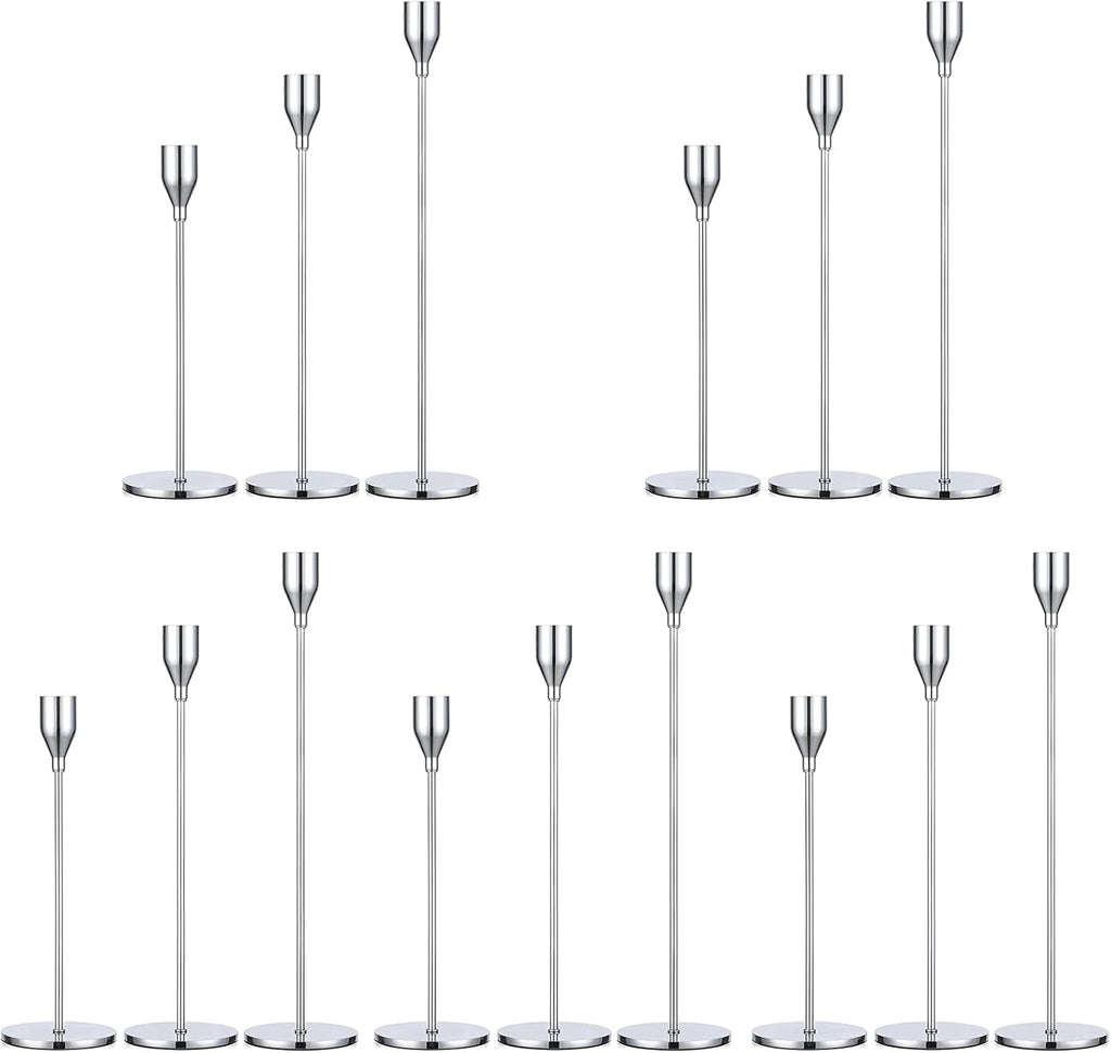 Black Taper Candle Holders Set of 3 Z260323