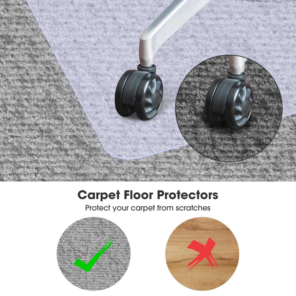 PVC Floor Mats 60"x46" 2 Pack U6904