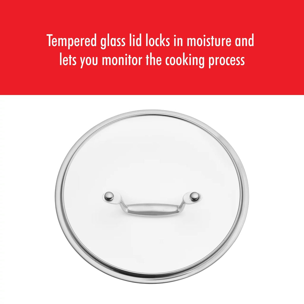 Stainless Steel Ceramic Nonstick Fry Pan with Lid D1274