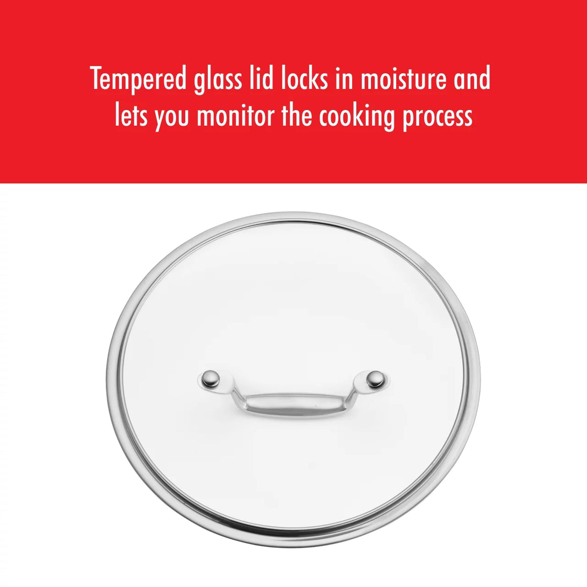 Stainless Steel Ceramic Nonstick Fry Pan with Lid D1274