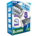 Jumbo Vacuum Storage Bags 8 Pack, Extra Large, White Q711