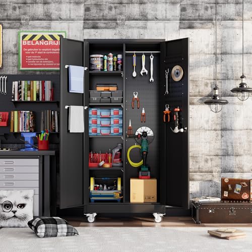 Metal Storage Cabinet with Locking Door and 2 Drawers M539