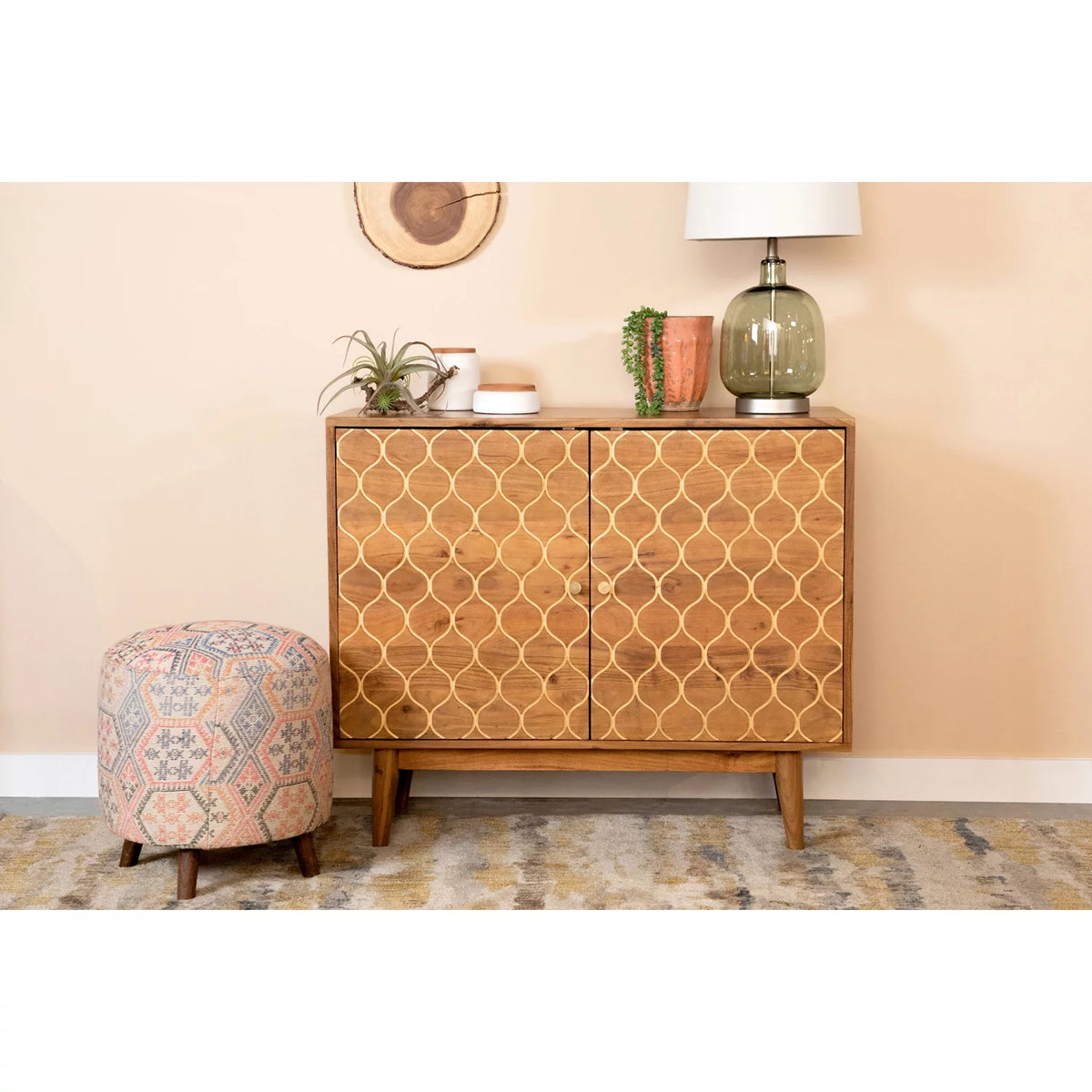 2-door Accent Cabinet Natural U8330