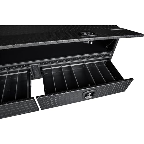 Aluminum Heavy-Duty Flatbed Truck Tool Box 21 x 18 x 72 Inch T823911
