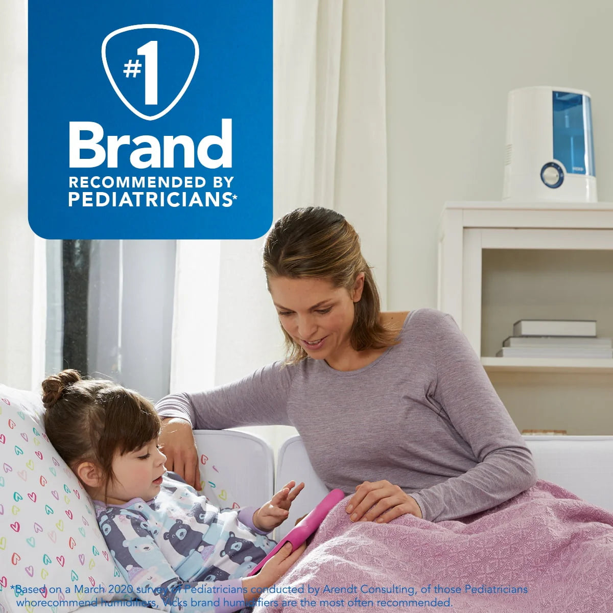 Blue Warm Mist Humidifier Q297435