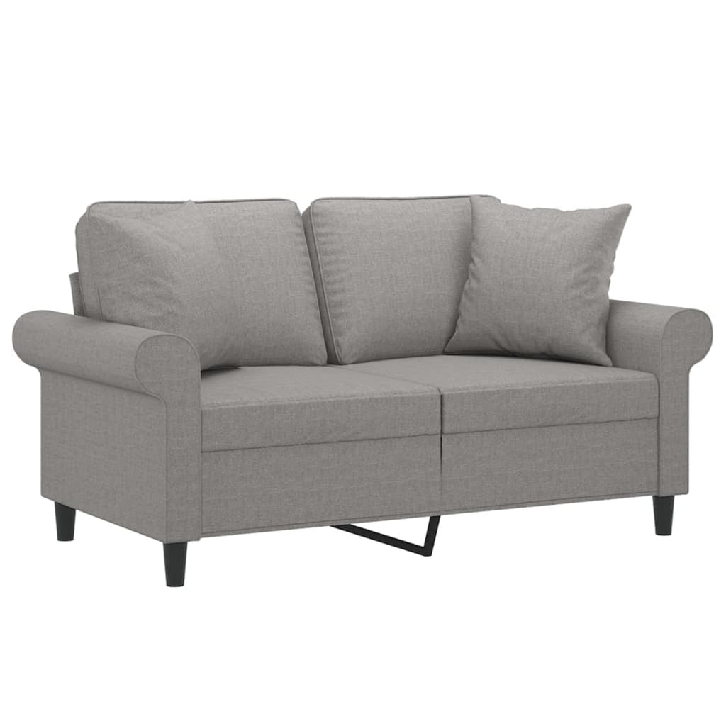 Gray 47.2" Fabric 2-Seater Sofa W8573