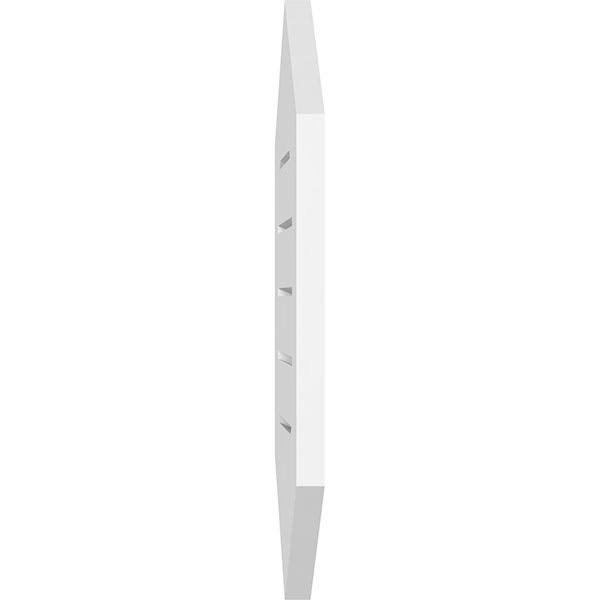 Vertical Peaked Surface Mount PVC Gable Vent K61474