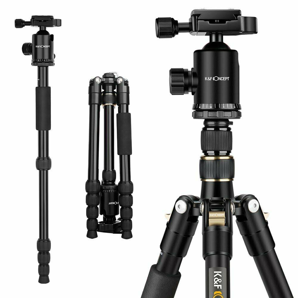 Compact Travel Aluminum Camera Tripod Monopod P732
