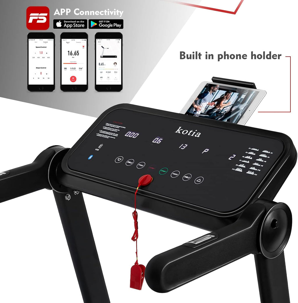 Portable Folding Treadmill with Bluetooth Speaker J8997