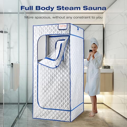 Black 2.6L 1000W Steam Sauna Tent with Remote Control E97815