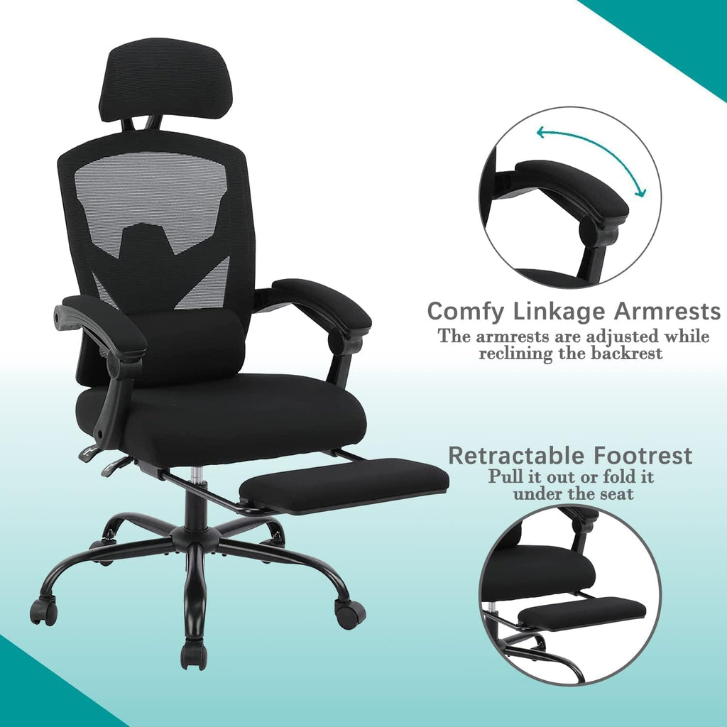 Ergonomic High Back Mesh Office Chair with Lumbar Support I7411