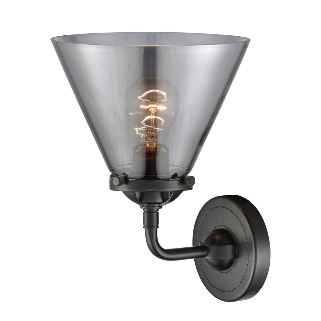 Brushed Satin Nickel Large Cone 1 Light Sconce X752
