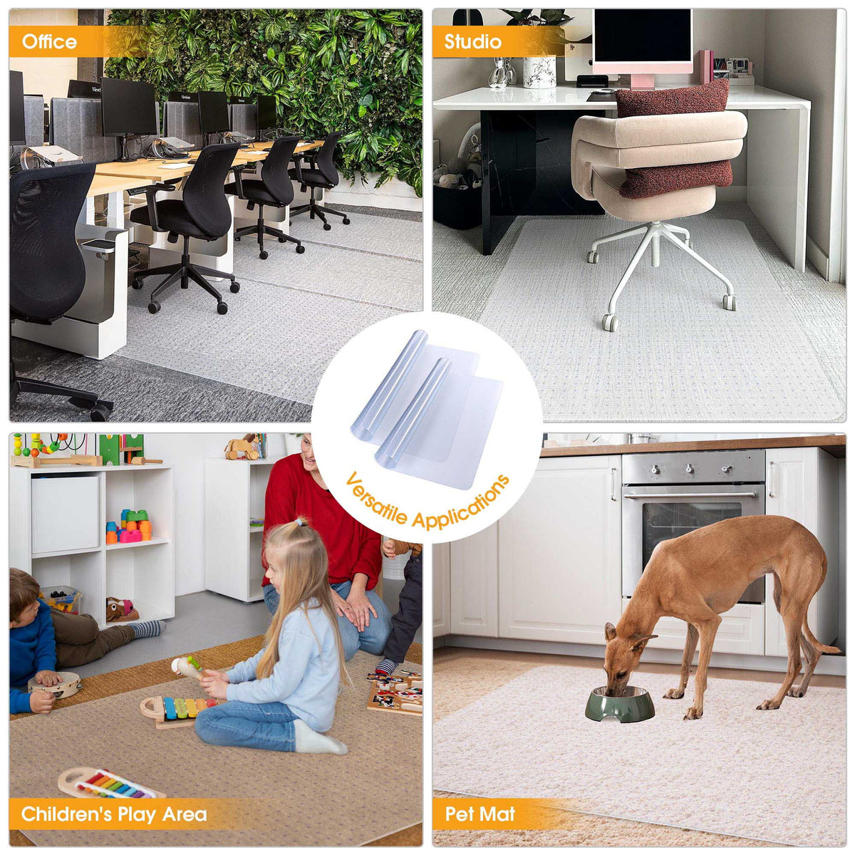 PVC Floor Mats 60"x46" 2 Pack U6904