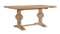67"x38" Solid Wood Double Pedestal Dining Table L997