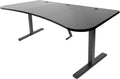 Height Adjustable 63 X 32 Inch Stand Up Desk with Black Table Top E17635