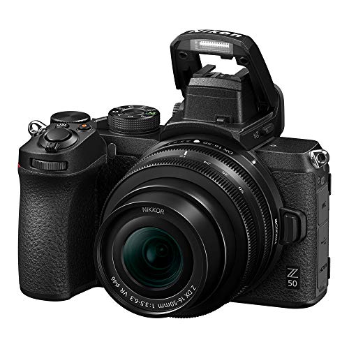 Compact mirrorless camera with wide-angle and telephoto zoom lenses Q492625