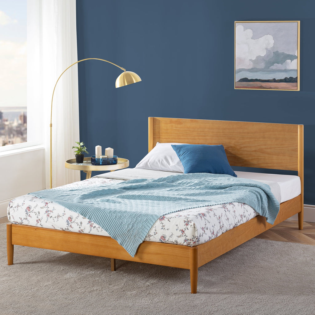 Queen Wood Platform Bed Frame F75342