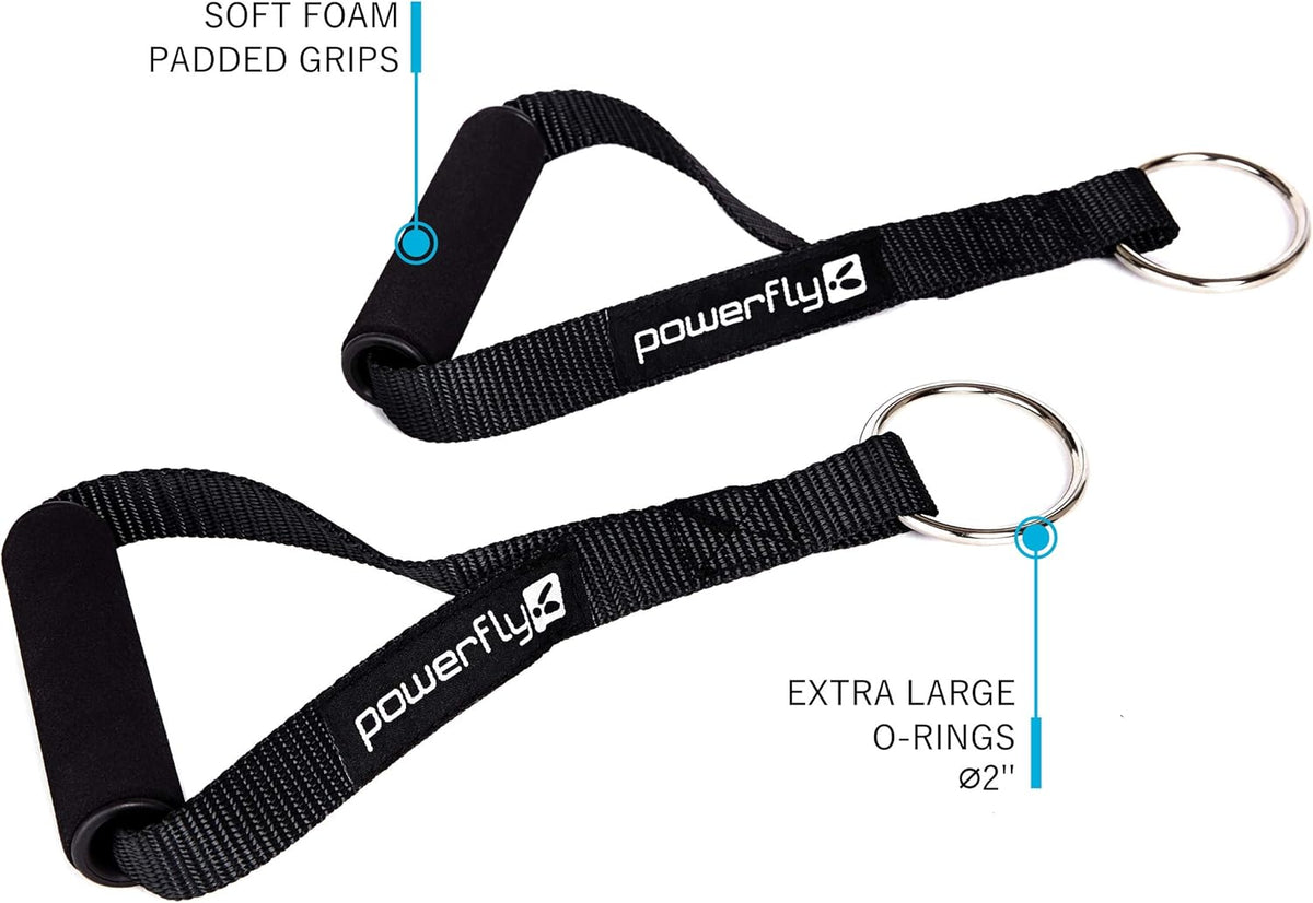Cable Machine Attachment Set with Tricep Rope, Handles and V Row Handle H72212