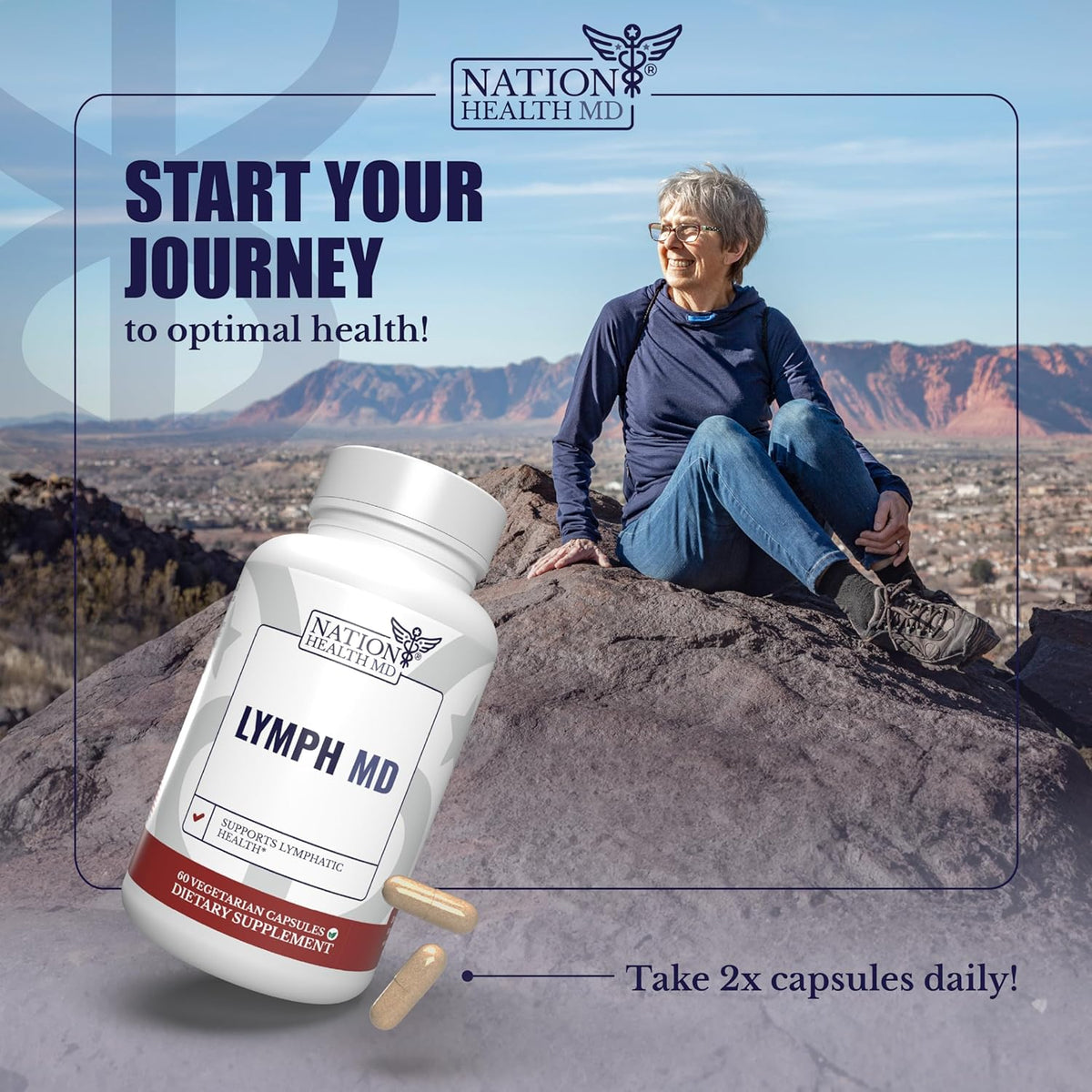 60 capsules Lymphatic System Supplement with 9 Botanicals R49149