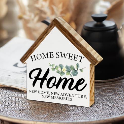 House Shaped Wooden Block Sign I721