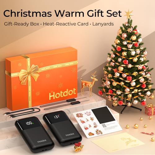 Rechargeable Electric Hand Warmers with Heat Levels and Display V3392