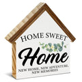 House Shaped Wooden Block Sign I721