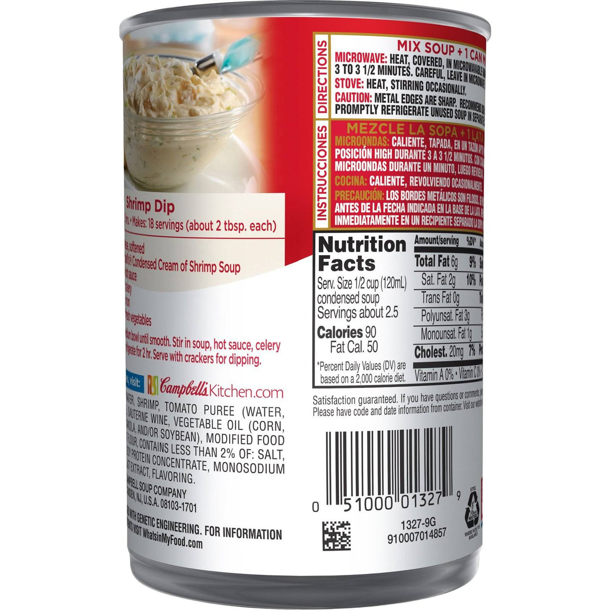 10.5 oz Can Cream of Shrimp Soup Pack of 12 D517500
