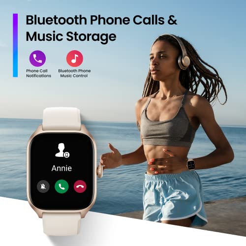 Black 43mm Smart Watch with GPS P75161