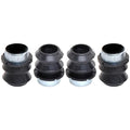 Front Disc Brake Caliper Rubber Bushing Kit with Seals, Black Y5598