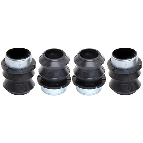 Front Disc Brake Caliper Rubber Bushing Kit with Seals, Black Y5598
