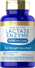 Lactase Enzyme 9000 FCC 180 Tablets Non-GMO Gluten Free L81935