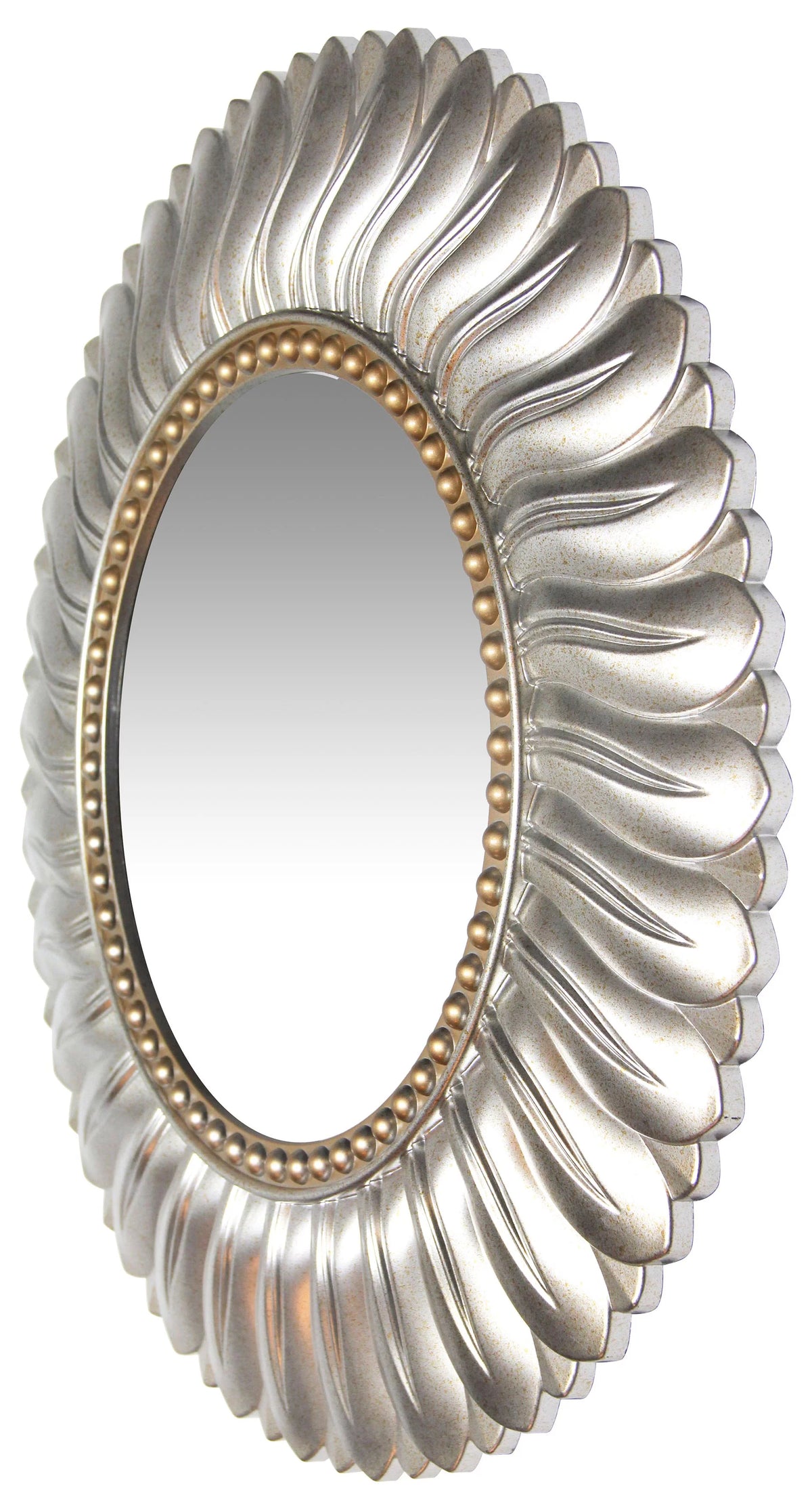 Gold Round 21.5-inch Wall Mirror N626