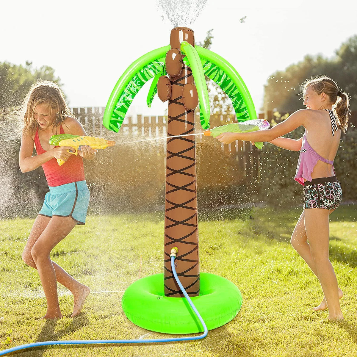 Inflatable Palm Tree Yard Sprinkler Toy M723