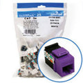 25 Purple Cat 5e Jacks C48765