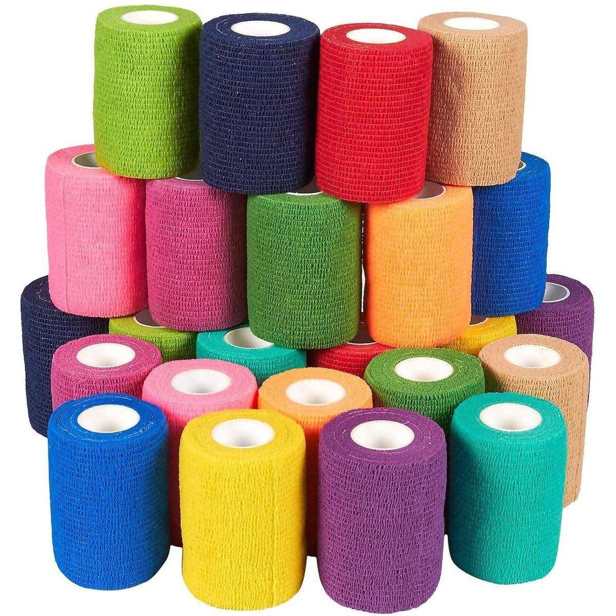 24 Rolls Self Adhesive Bandage Wrap 3 Inch x 5 Yards E7940