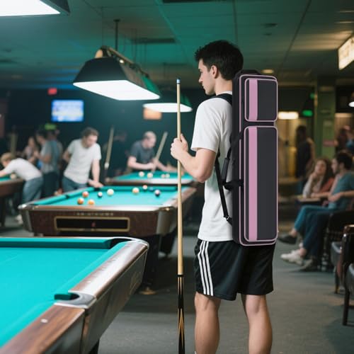 4x5 Soft Padded Pool Cue Case with Backpack Straps H2296