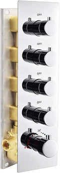 Brushed Nickel Thermostatic Shower Diverter Mixer Valve R2945