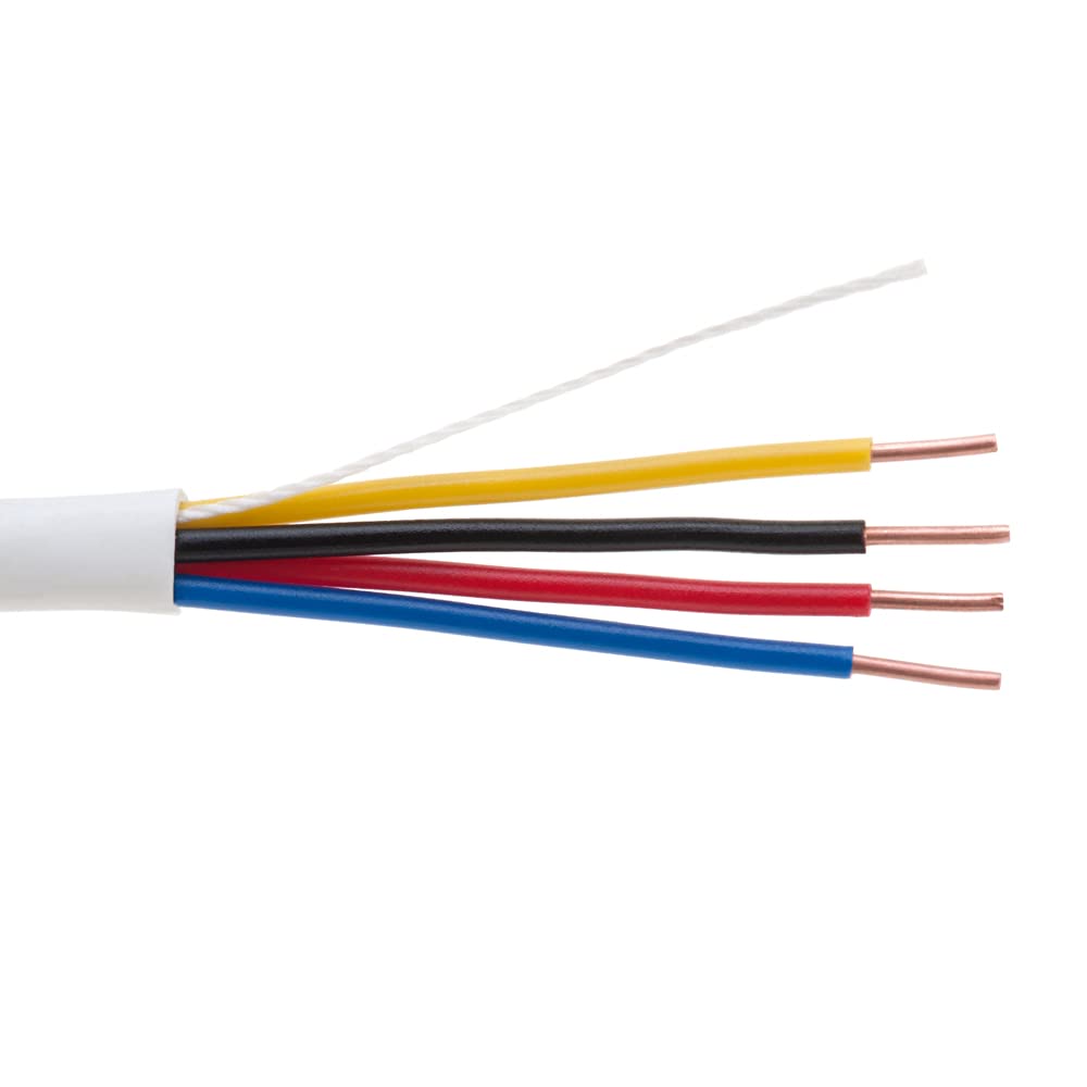 Bulk 22/4 Solid Conductor Alarm Control Cable 500ft Unshielded, Pack of 2 L62988