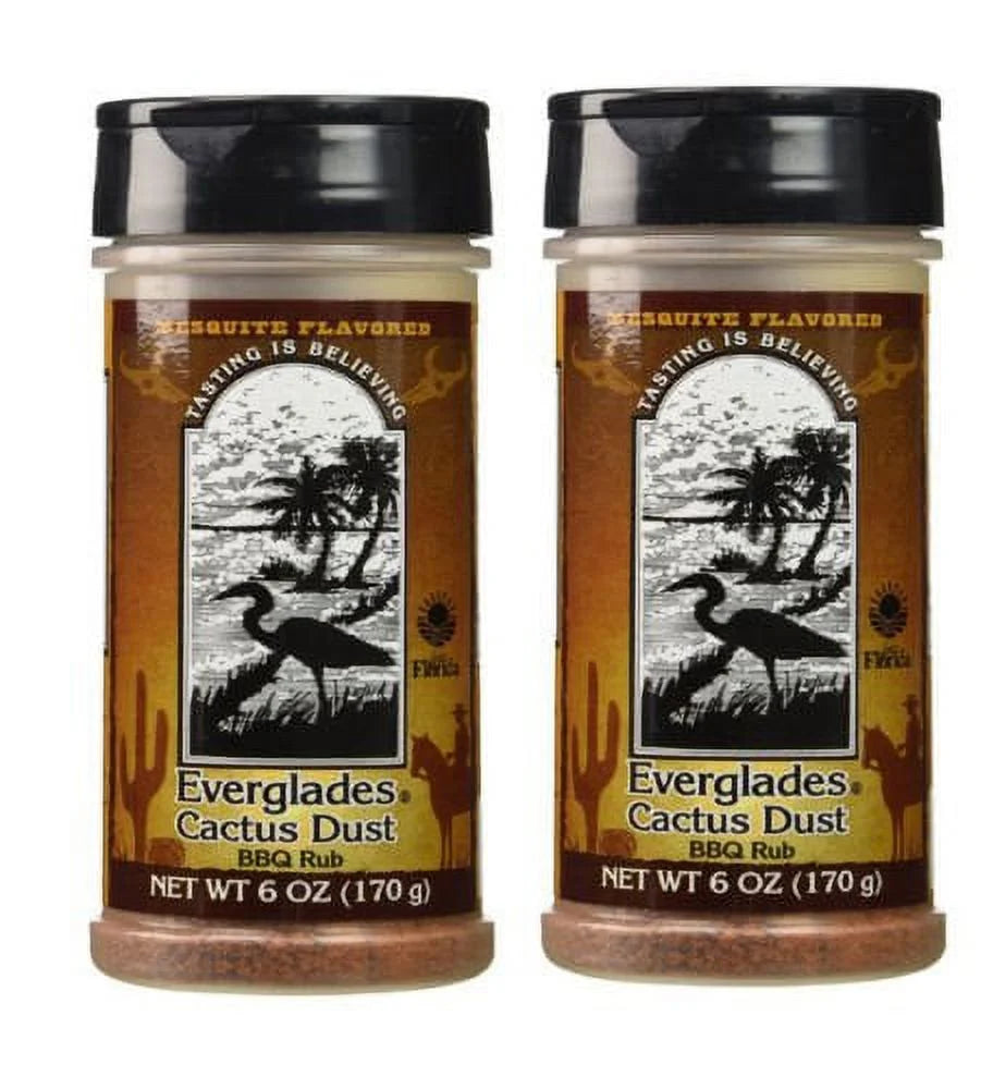 Cactus Dust Mesquite BBQ Rub 2 Pack Gluten Free No MSG G674