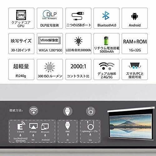 Smart Mobile DLP Mini Projector U102816