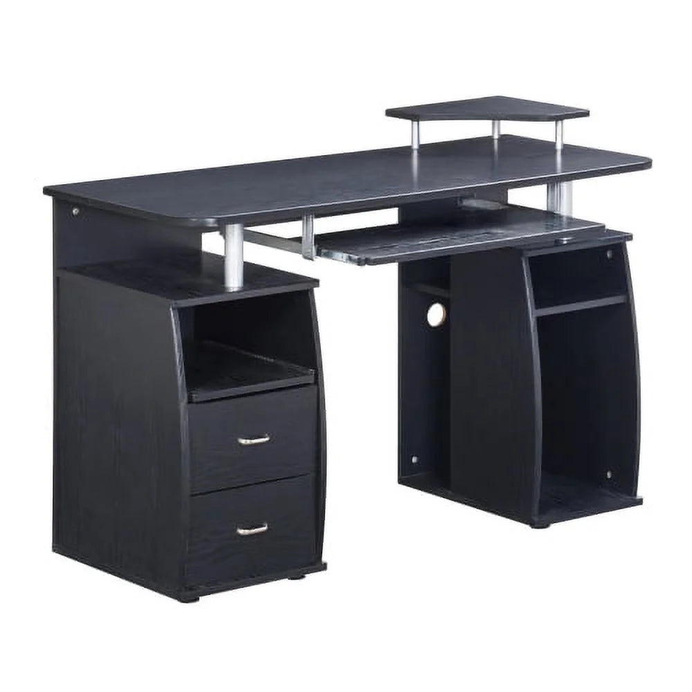 Espresso Computer Workstation Desk With Storage U870519