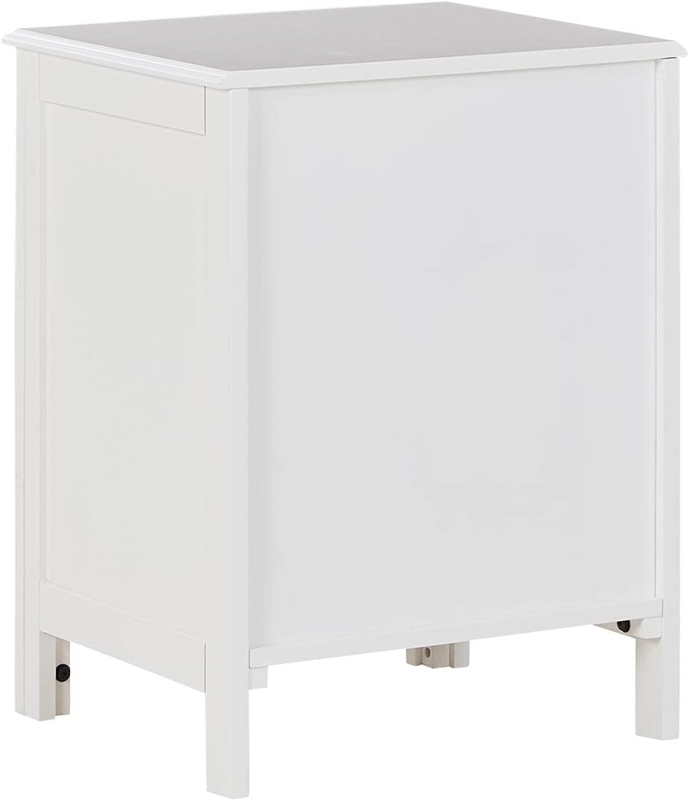 White Accent Cabinet End Table V927054