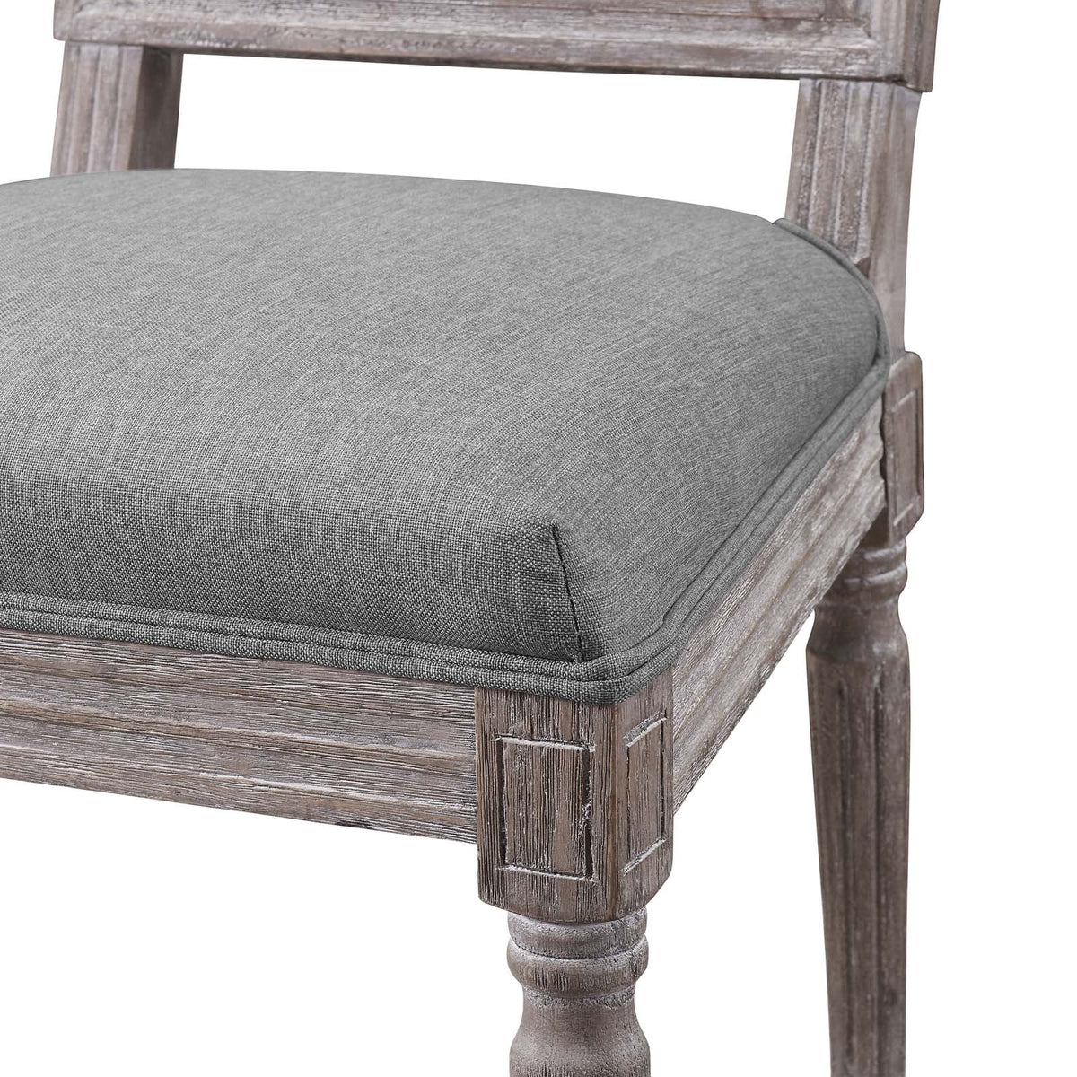 Light Grey Fabric Side Chair K4439